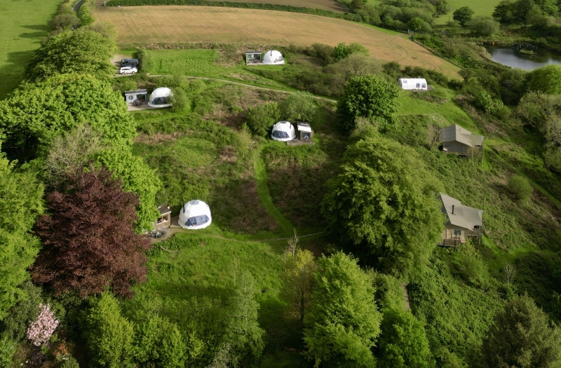 Exclusive use glamping site