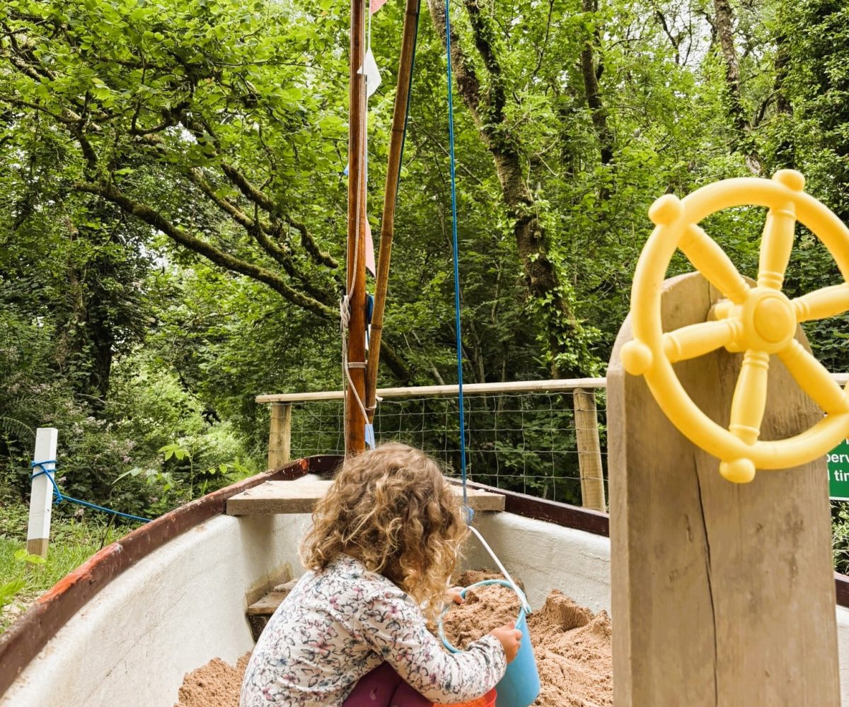 Family Glamping Cornwall Play park
