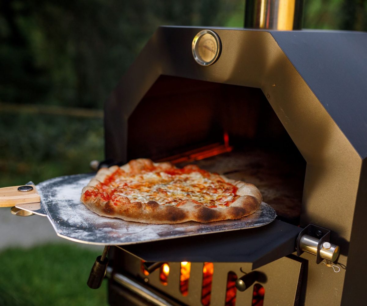Pizza Oven at Ekopod Glamping Site Cornwall