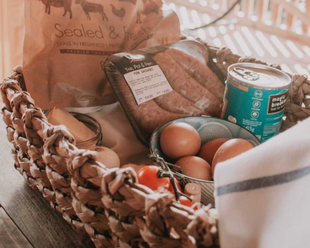 Glamping breakfast